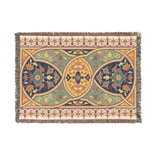 Zahra Blanket  - Arabesque Woven Throw - Arabesque Collection.