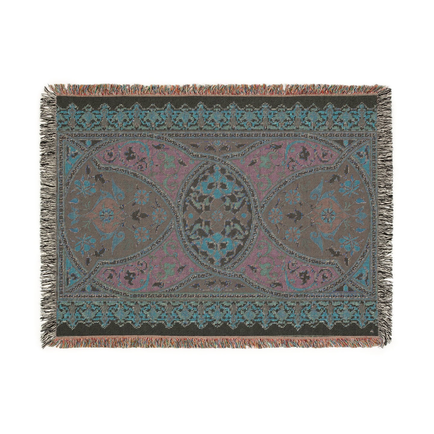 Zahra Blanket  - Arabesque Woven Throw - Arabesque Collection.