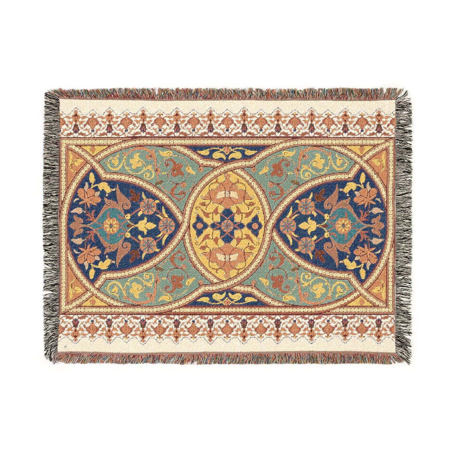 Zahra Blanket  - Arabesque Woven Throw - Arabesque Collection.